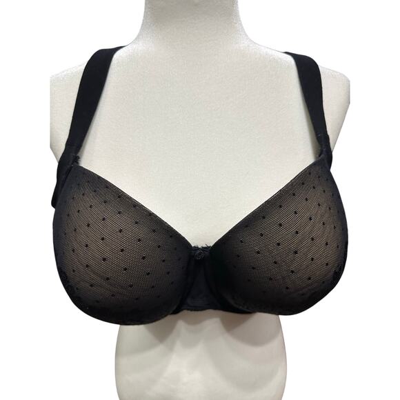 Soma Bra Stunning Support Full Coverage Black tan Lace 42DDD - Picture 1 of 6